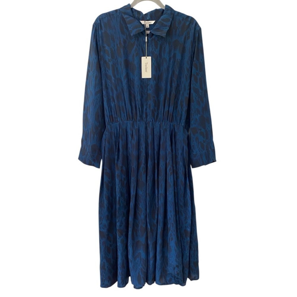 Tucker Allyson Indigo Safari Silk Dress